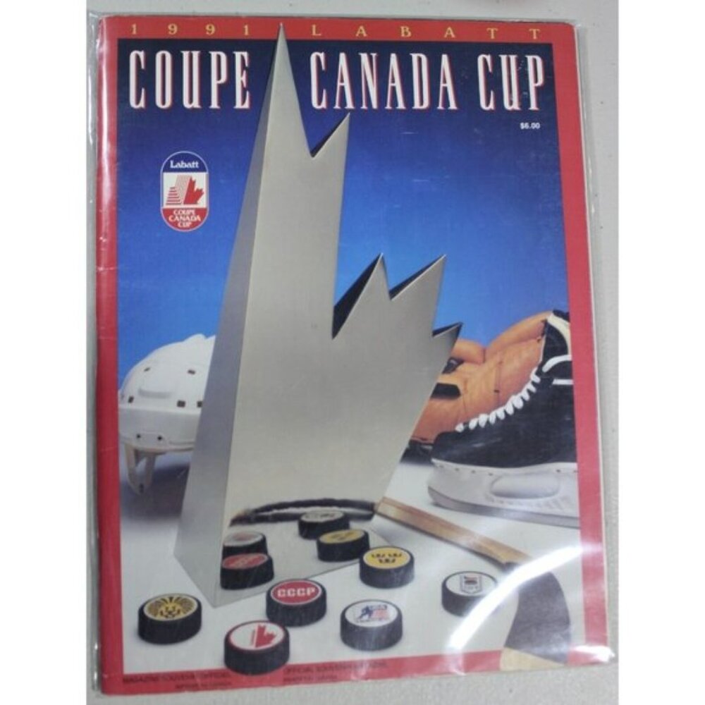1991 Vintage Canada Cup Tournament Program NHL Hockey Vtg Wayne Gretzky Lindros